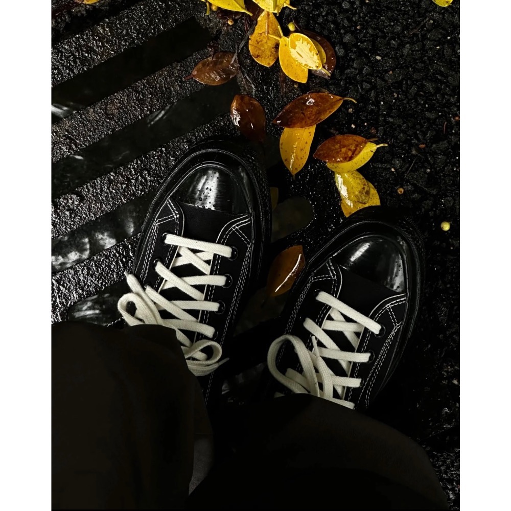 【BKS】CONVERSE CHUNK 1970s 黑武士 帆布鞋/亮面/黑鞋/國外代購/A17938C/A17937C-細節圖9