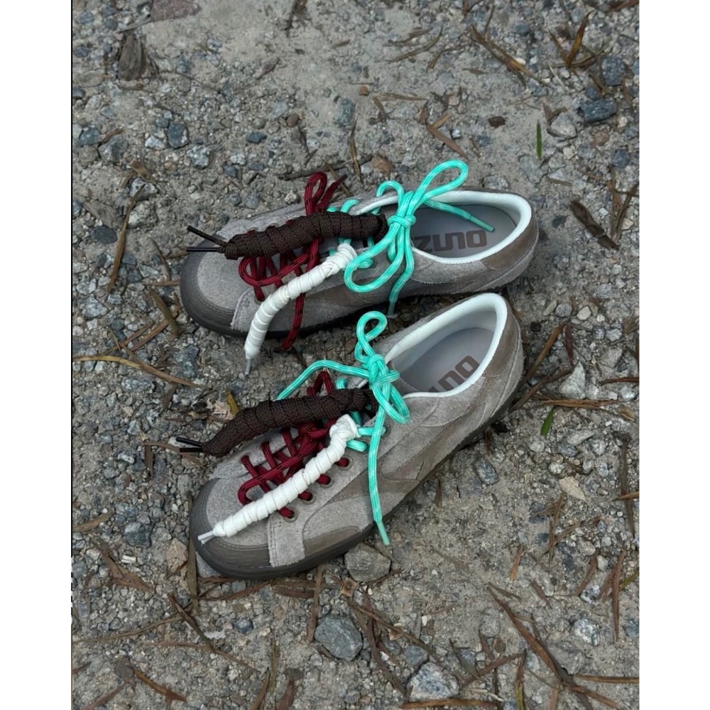 【BKS】MIZUNO CT CLUB 翻毛麂皮 復古平底鞋/棕灰/休閒鞋/國外代購/D1GH261004-細節圖4