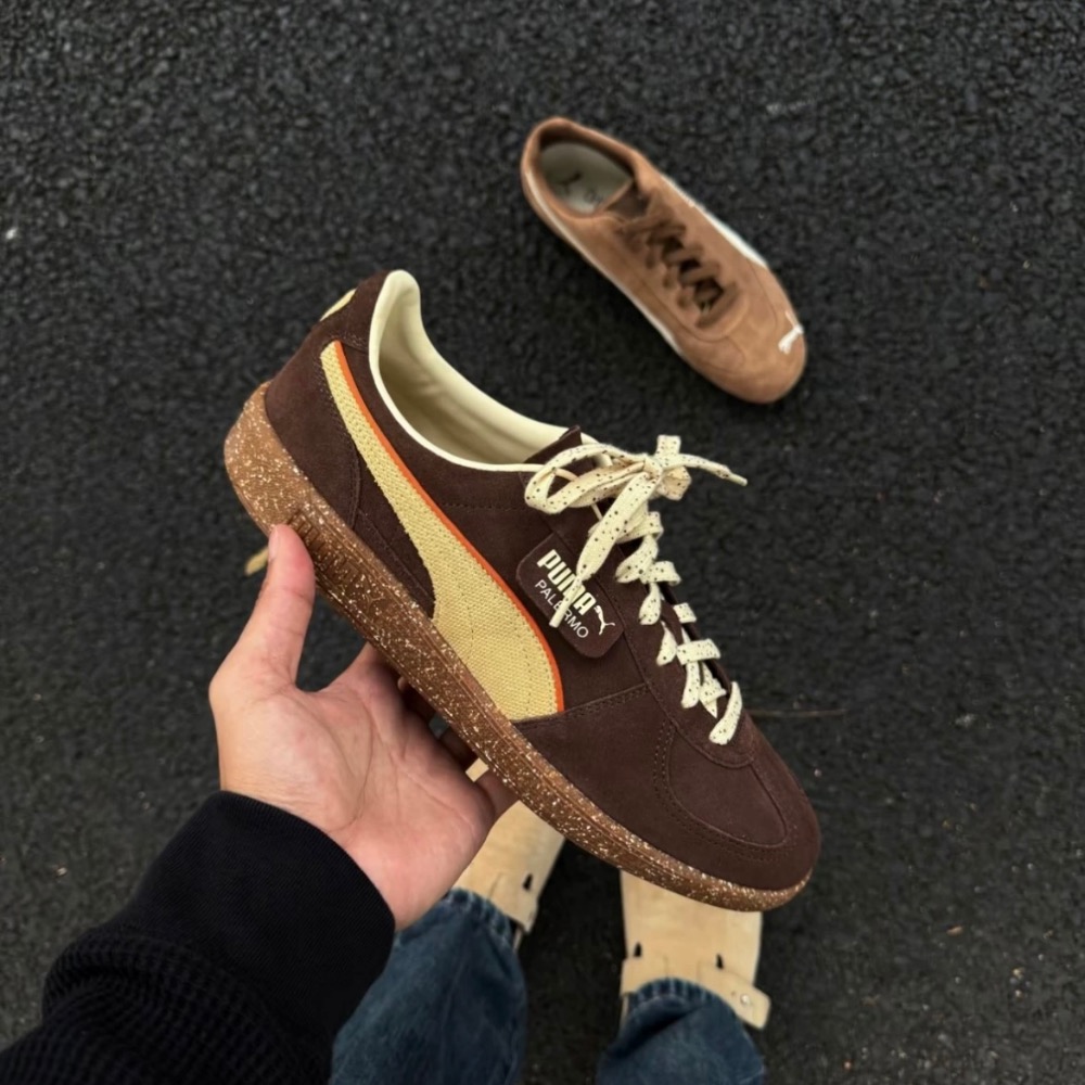 【BKS】PUMA PALERMO 咖啡瑞士捲/棕色/麂皮/德訓鞋/國外代購/398382-02-細節圖2