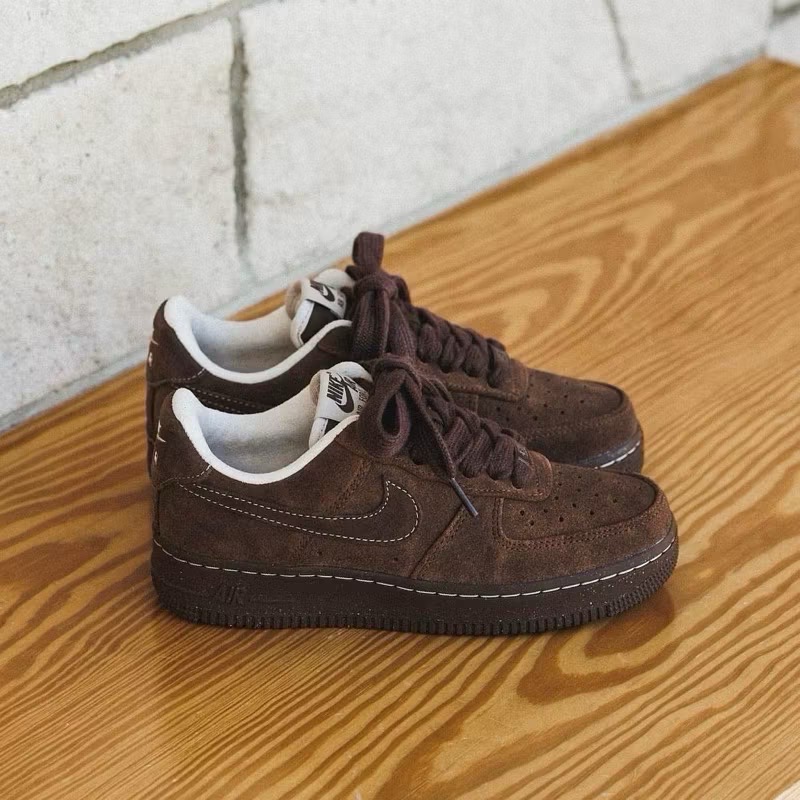 NIKE AIR FORCE 1 摩卡棕/美拉德/棕色/絨面革/國外代購/FQ8901-259-細節圖3