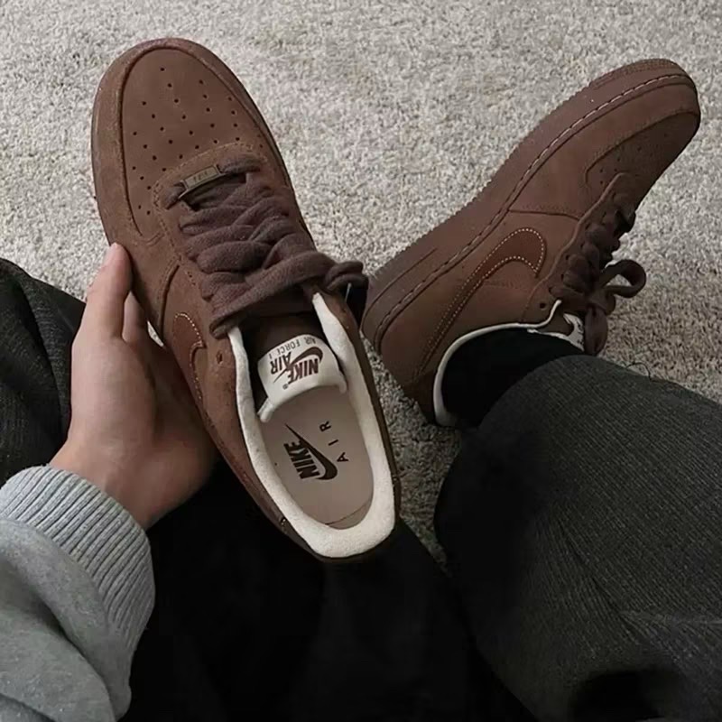 NIKE AIR FORCE 1 摩卡棕/美拉德/棕色/絨面革/國外代購/FQ8901-259-細節圖4