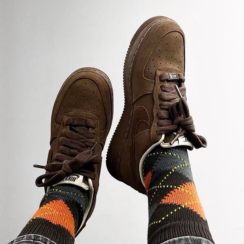 NIKE AIR FORCE 1 摩卡棕/美拉德/棕色/絨面革/國外代購/FQ8901-259-細節圖8