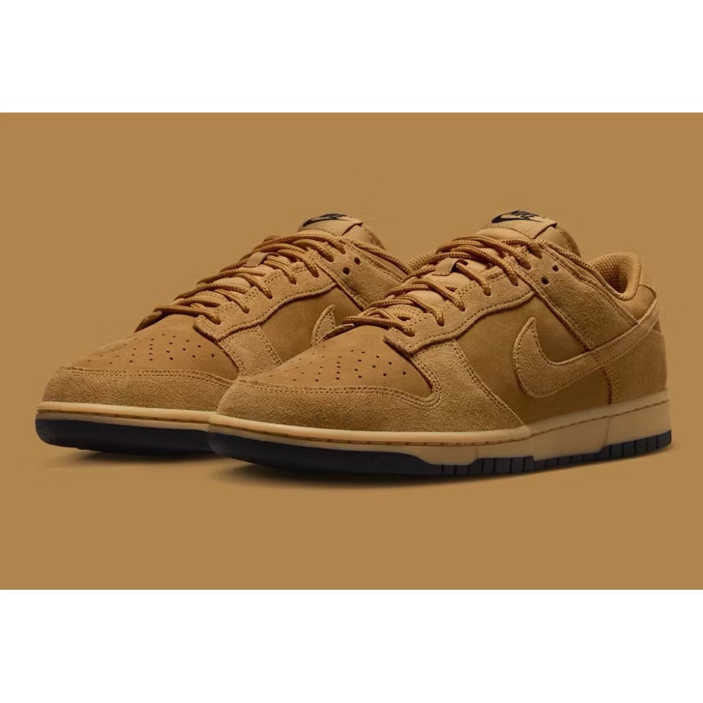 【BKS】Nike Dunk Low Wheat 小麥棕 麂皮 復古 休閒鞋/國外代購/IB6651-700-細節圖2