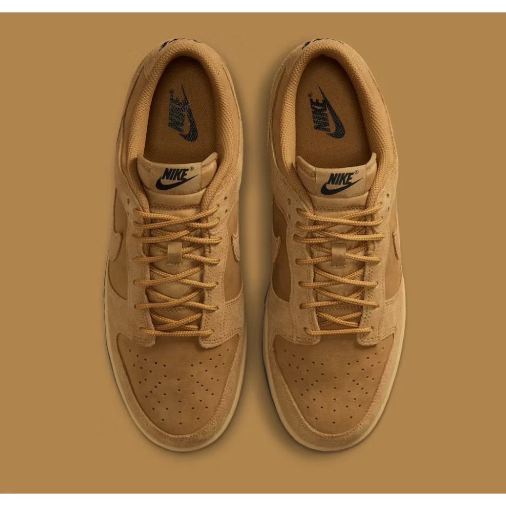 【BKS】Nike Dunk Low Wheat 小麥棕 麂皮 復古 休閒鞋/國外代購/IB6651-700-細節圖5