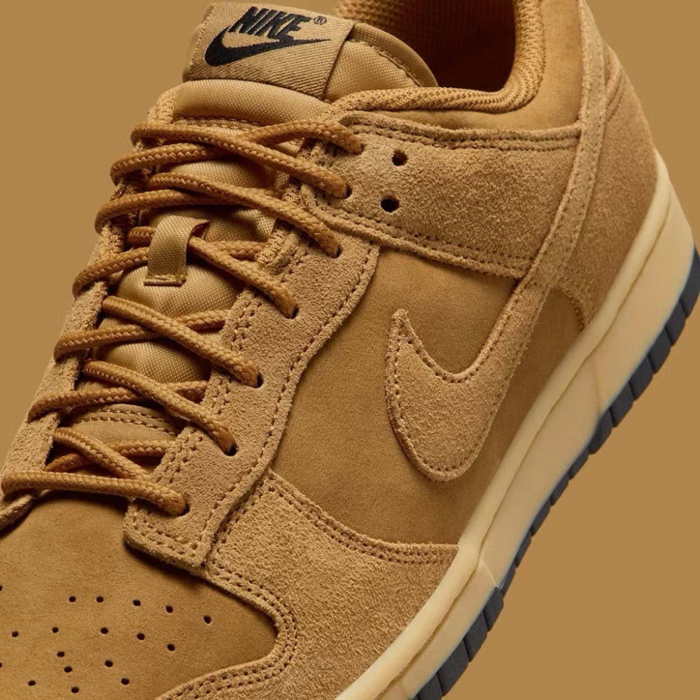 【BKS】Nike Dunk Low Wheat 小麥棕 麂皮 復古 休閒鞋/國外代購/IB6651-700-細節圖7