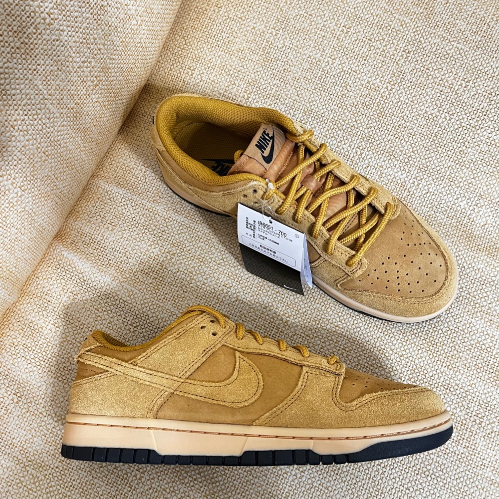 【BKS】Nike Dunk Low Wheat 小麥棕 麂皮 復古 休閒鞋/國外代購/IB6651-700-細節圖9