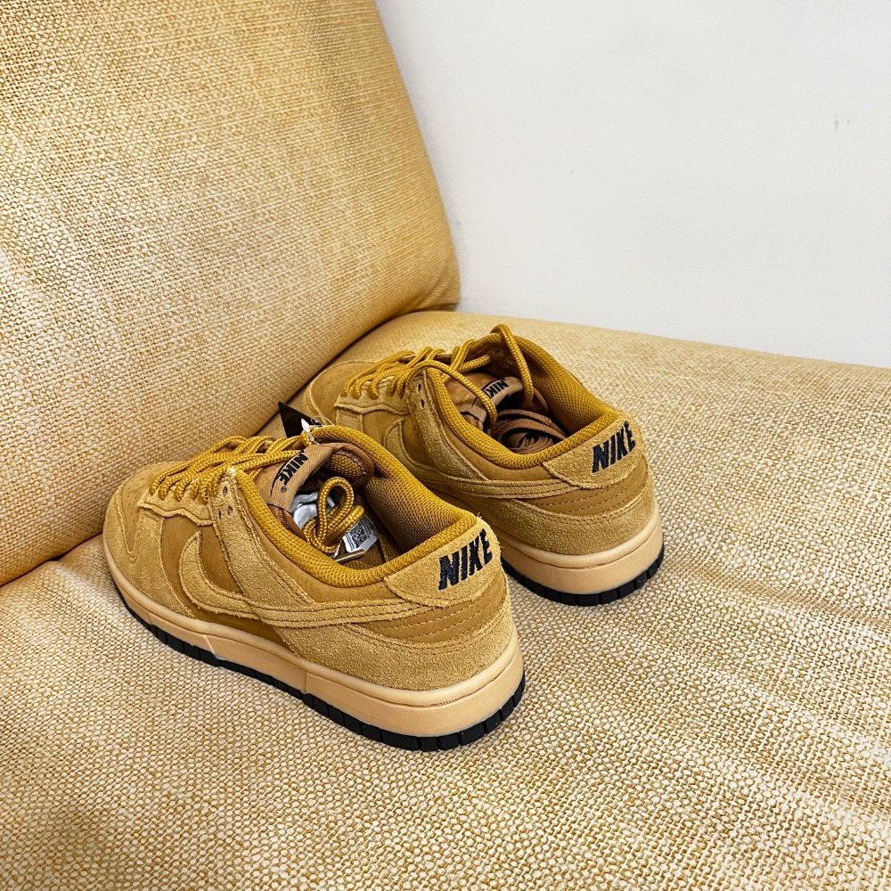 【BKS】Nike Dunk Low Wheat 小麥棕 麂皮 復古 休閒鞋/國外代購/IB6651-700-細節圖10