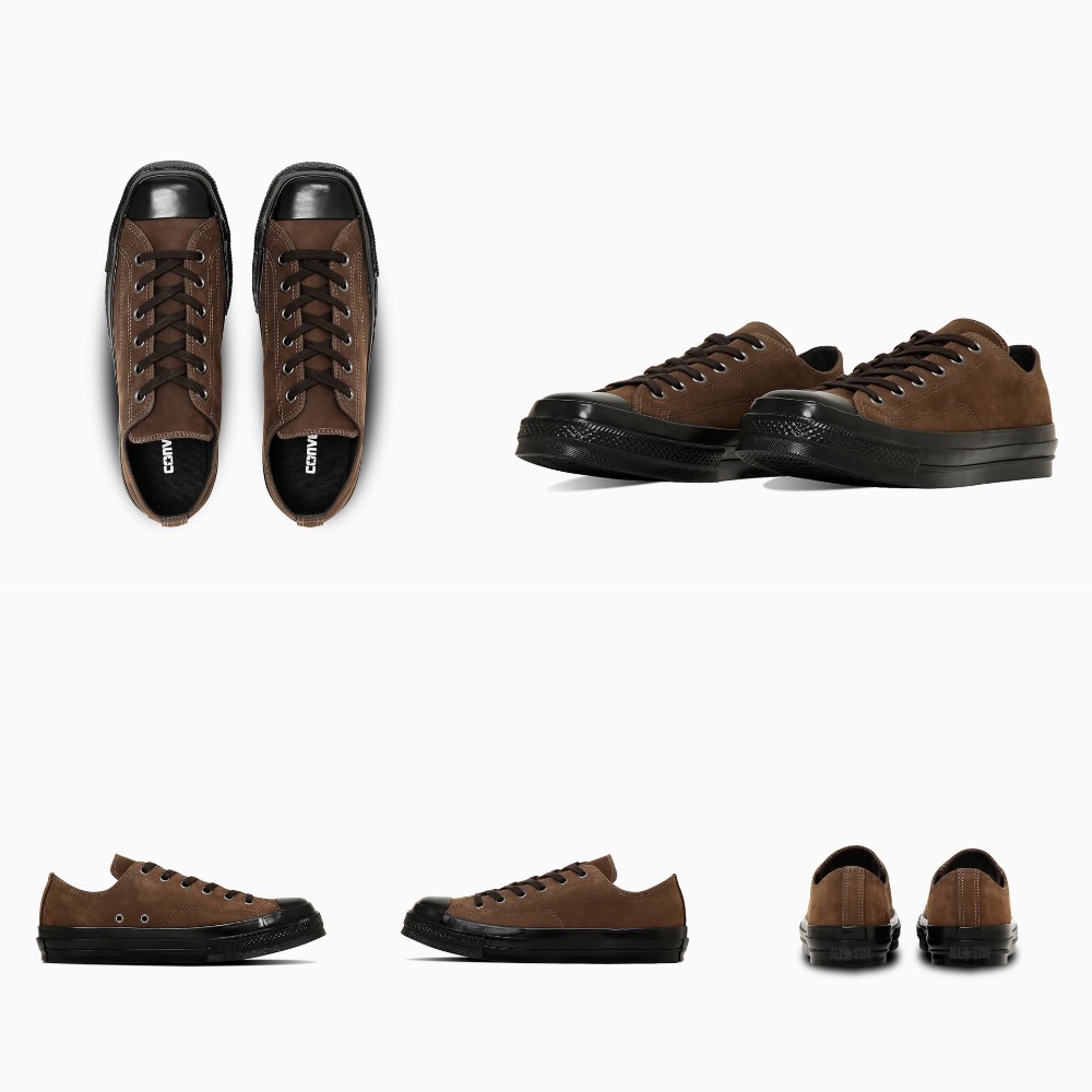 【BKS】日本🇯🇵CONVERSE SQUARETOE NB OX 方頭 帆布鞋/棕黑/麂皮/黑底/日本代購-規格圖2