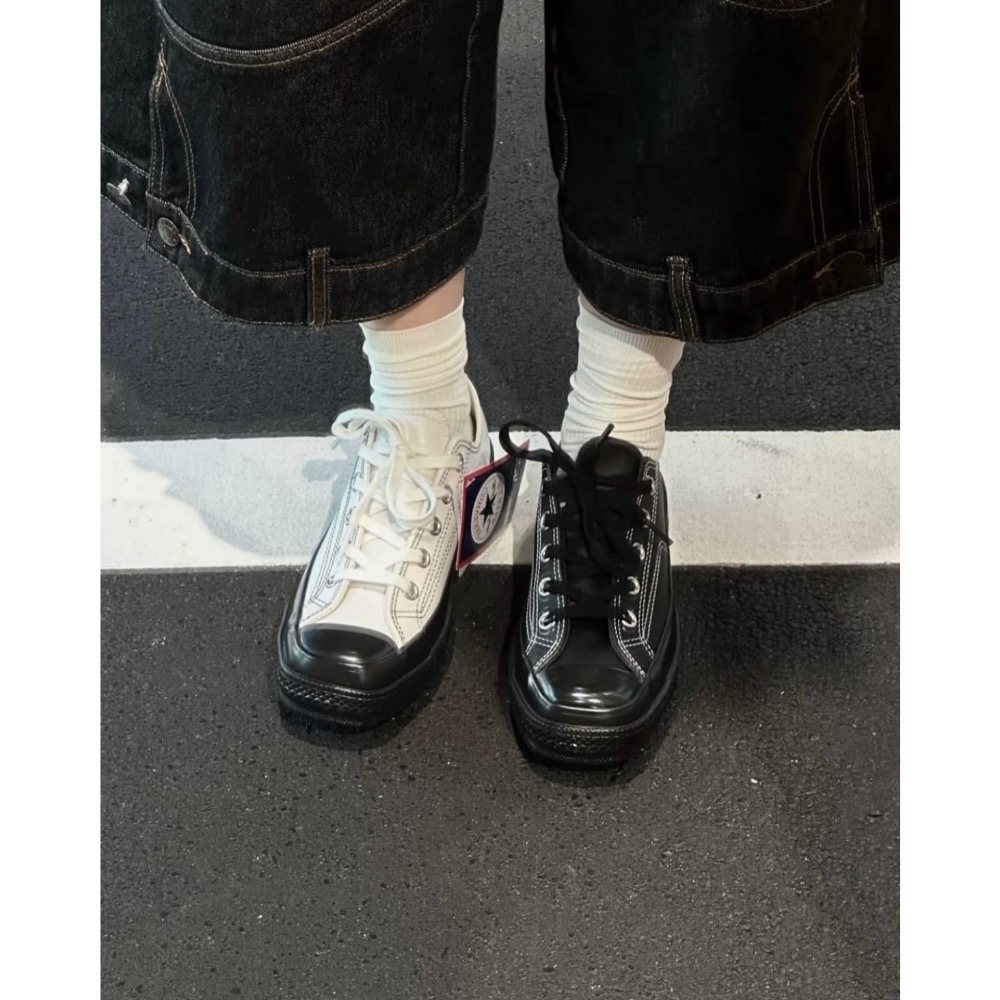 【BKS】日本🇯🇵CONVERSE SQUARETOE LE OX 方頭/皮革/日本限定/日本代購-細節圖2