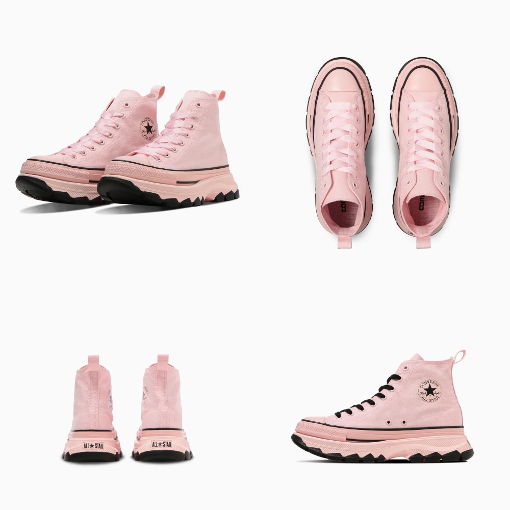 【BKS】日本🇯🇵CONVERSE TREKWAVE BP HI 鋸齒厚底鞋/黑粉色/帆布鞋/日本限定/日本代購-規格圖6