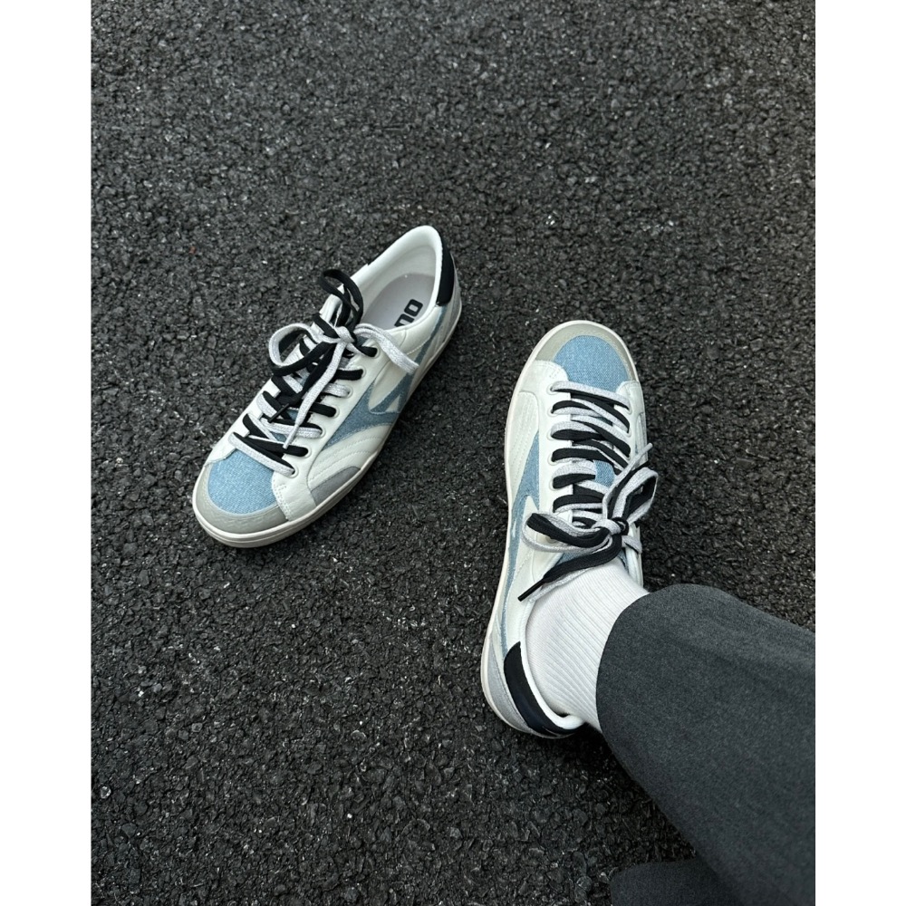 【BKS】MIZUNO CT CLUB 復古做舊髒感 丹寧 薄底鞋/國外代購/D1GH261002-細節圖2