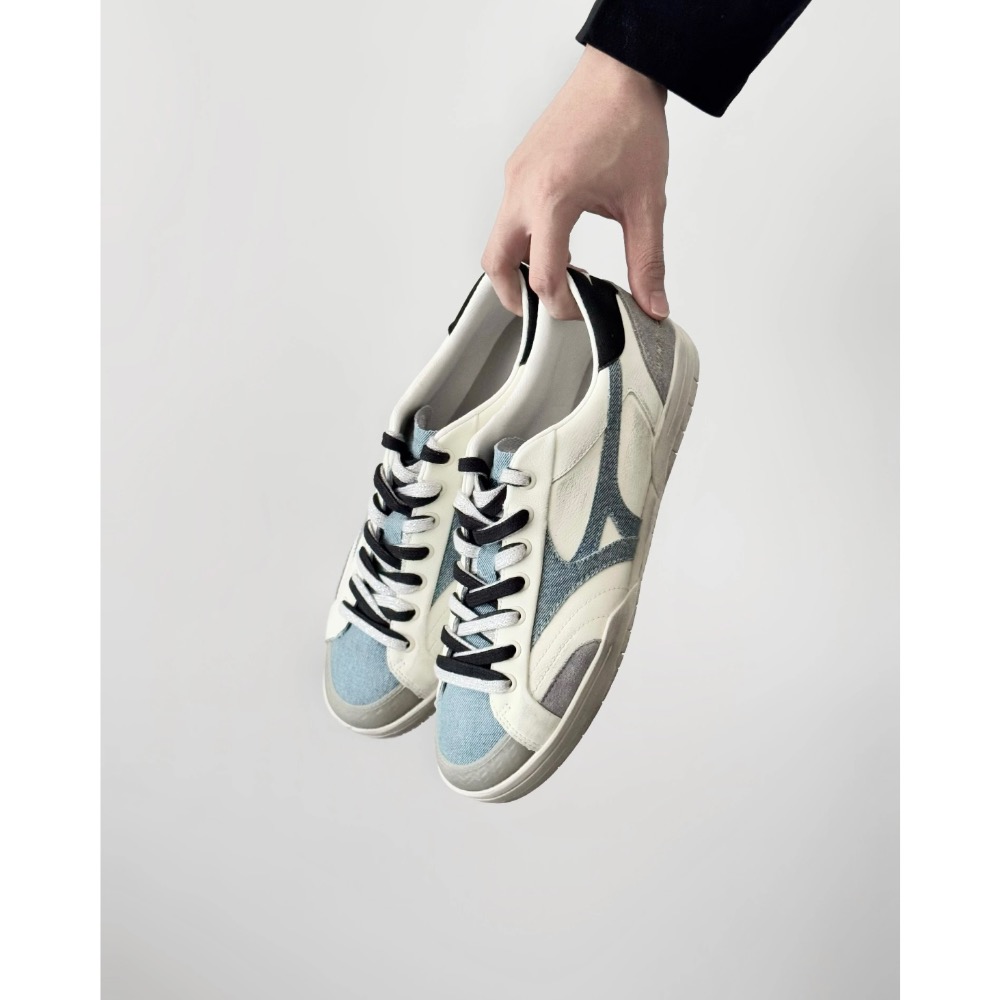 【BKS】MIZUNO CT CLUB 復古做舊髒感 丹寧 薄底鞋/國外代購/D1GH261002-細節圖7