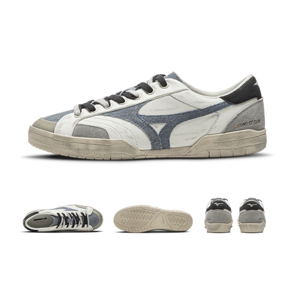 【BKS】MIZUNO CT CLUB 復古做舊髒感 丹寧 薄底鞋/國外代購/D1GH261002-規格圖9