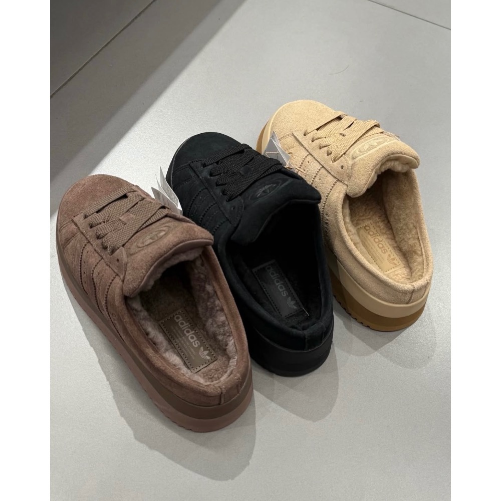【BKS】Adidas Campus 00s Mule 復古厚底 毛絨穆勒鞋/絨面革/國外代購-細節圖4