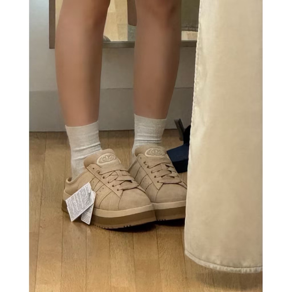 【BKS】Adidas Campus 00s Mule 復古厚底 毛絨穆勒鞋/絨面革/國外代購-細節圖6