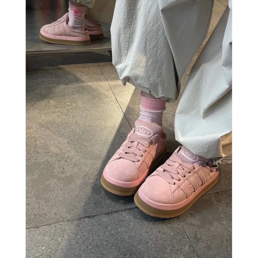【BKS】Adidas Campus 00s Mule 復古厚底 毛絨穆勒鞋/絨面革/國外代購-細節圖7