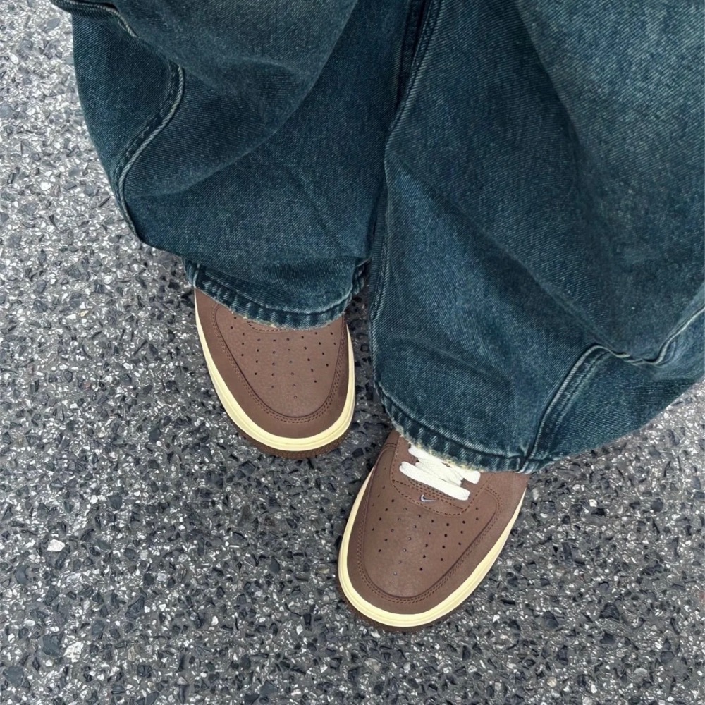 【BKS】NIKE AIR FORCE 1 可可牛奶/皮革/休閒鞋/國外代購/FZ3592-259-細節圖3