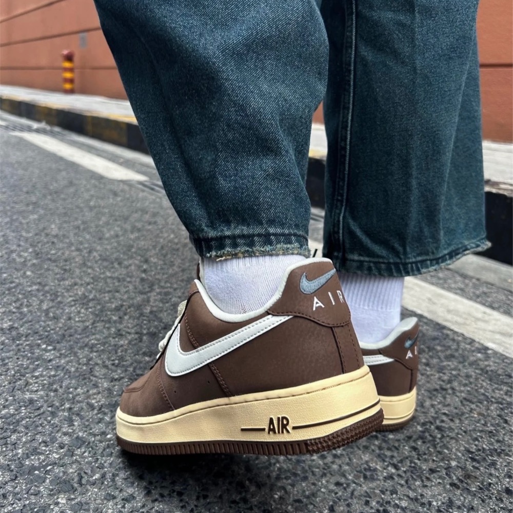 【BKS】NIKE AIR FORCE 1 可可牛奶/皮革/休閒鞋/國外代購/FZ3592-259-細節圖5