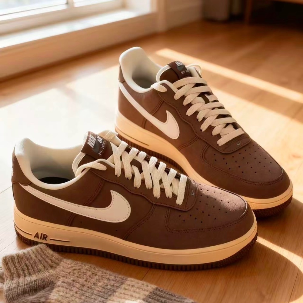 【BKS】NIKE AIR FORCE 1 可可牛奶/皮革/休閒鞋/國外代購/FZ3592-259-細節圖6