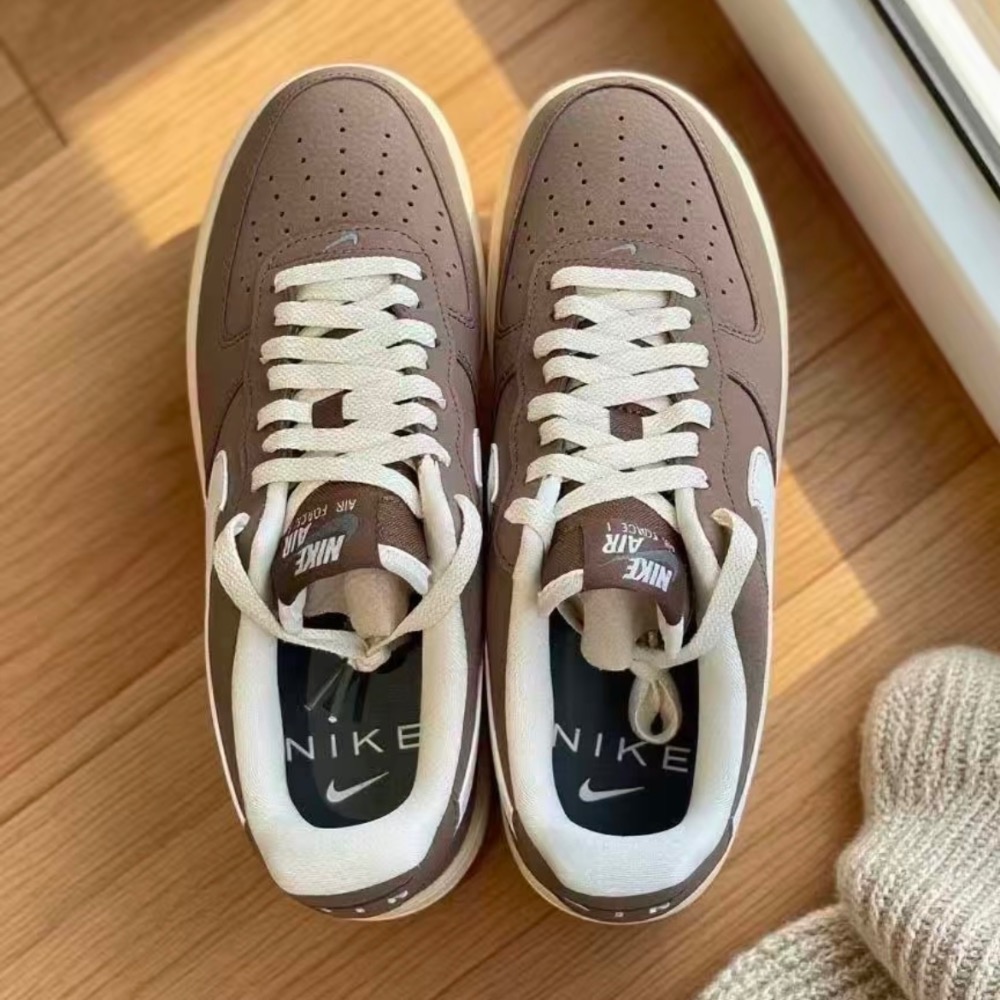 【BKS】NIKE AIR FORCE 1 可可牛奶/皮革/休閒鞋/國外代購/FZ3592-259-細節圖8