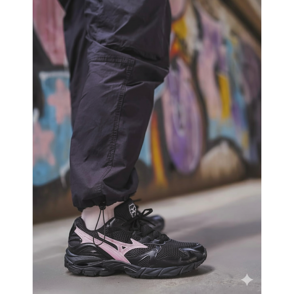 【BKS】MIZUNO WAVE RIDER 10 BLACKPINK 黑粉/運動休閒鞋/國外代購/DIGA210451-細節圖5