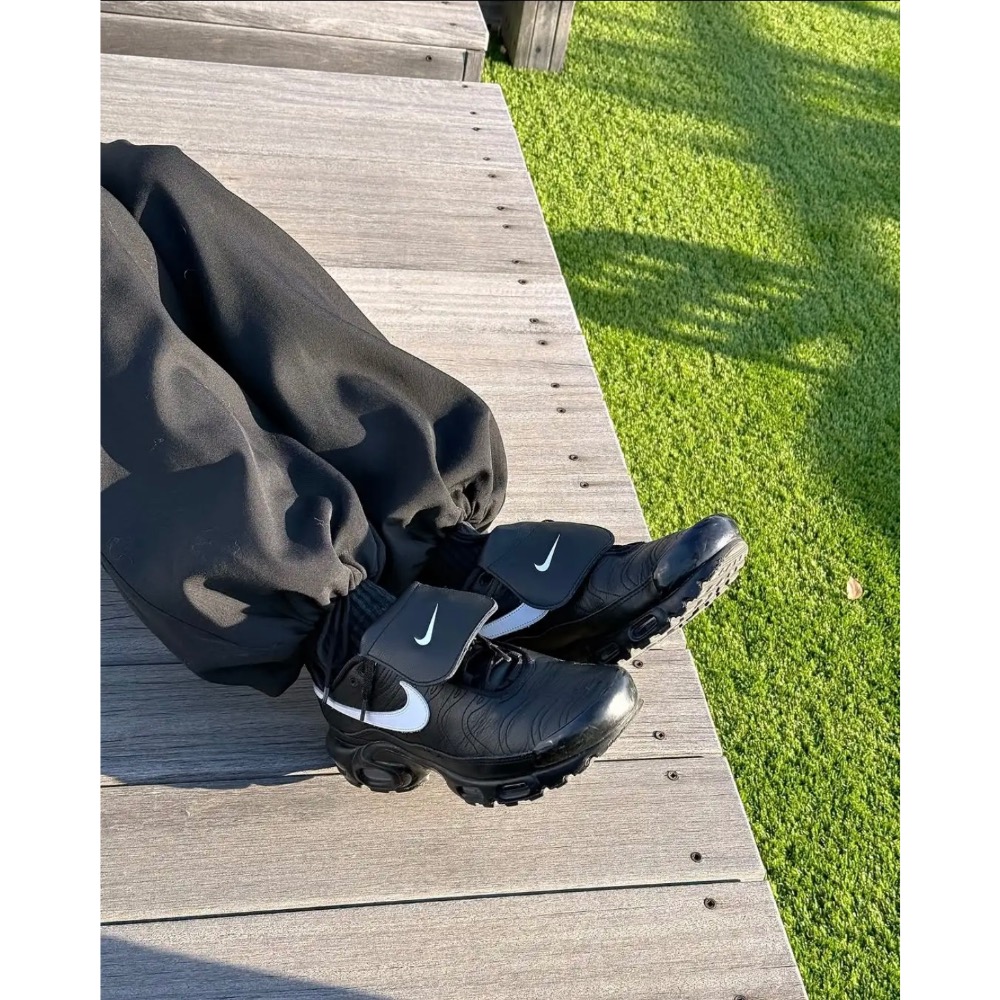 【BKS】NIKE W AIR MAX PLUS 黑武士 翻蓋鞋舌 氣墊 黑色 國外代購 hf0074-001-細節圖9