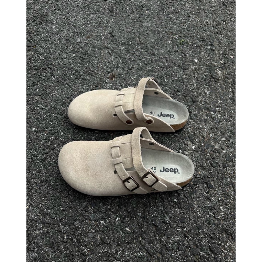 【BKS】JEEP吉普 雙綁帶 麂皮包頭拖鞋/勃肯鞋/國外代購-細節圖8