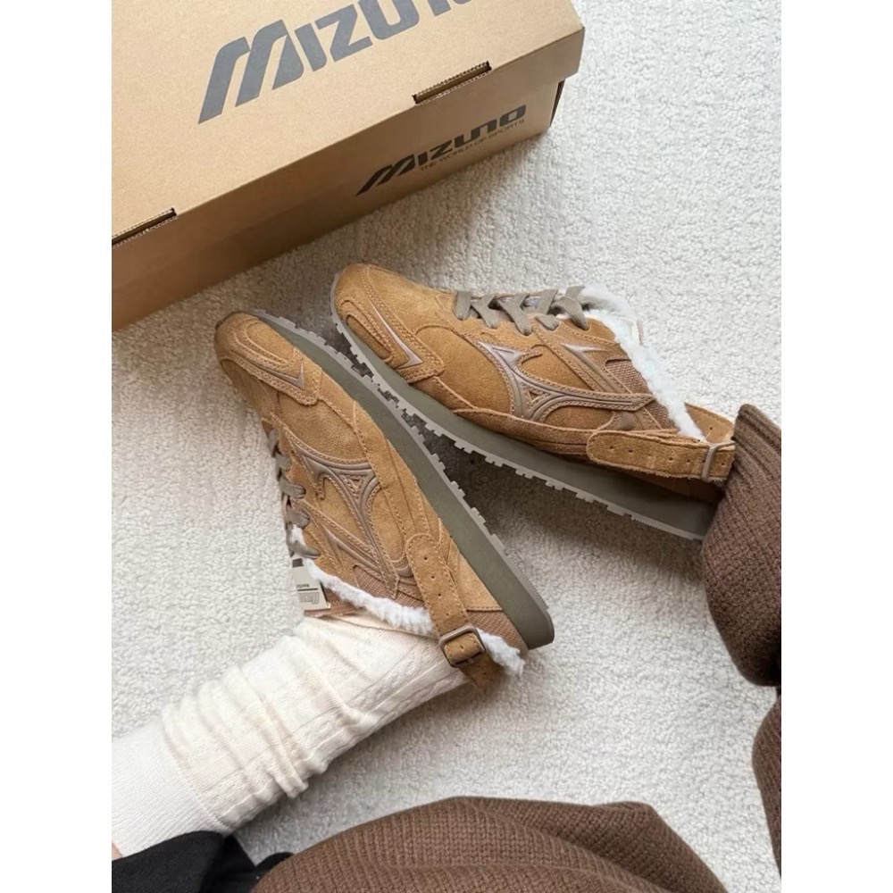 【BKS】MIZUNO LG 60S SLIPPER 毛絨 穆勒鞋 秋冬 勃肯風/國外代購-細節圖7
