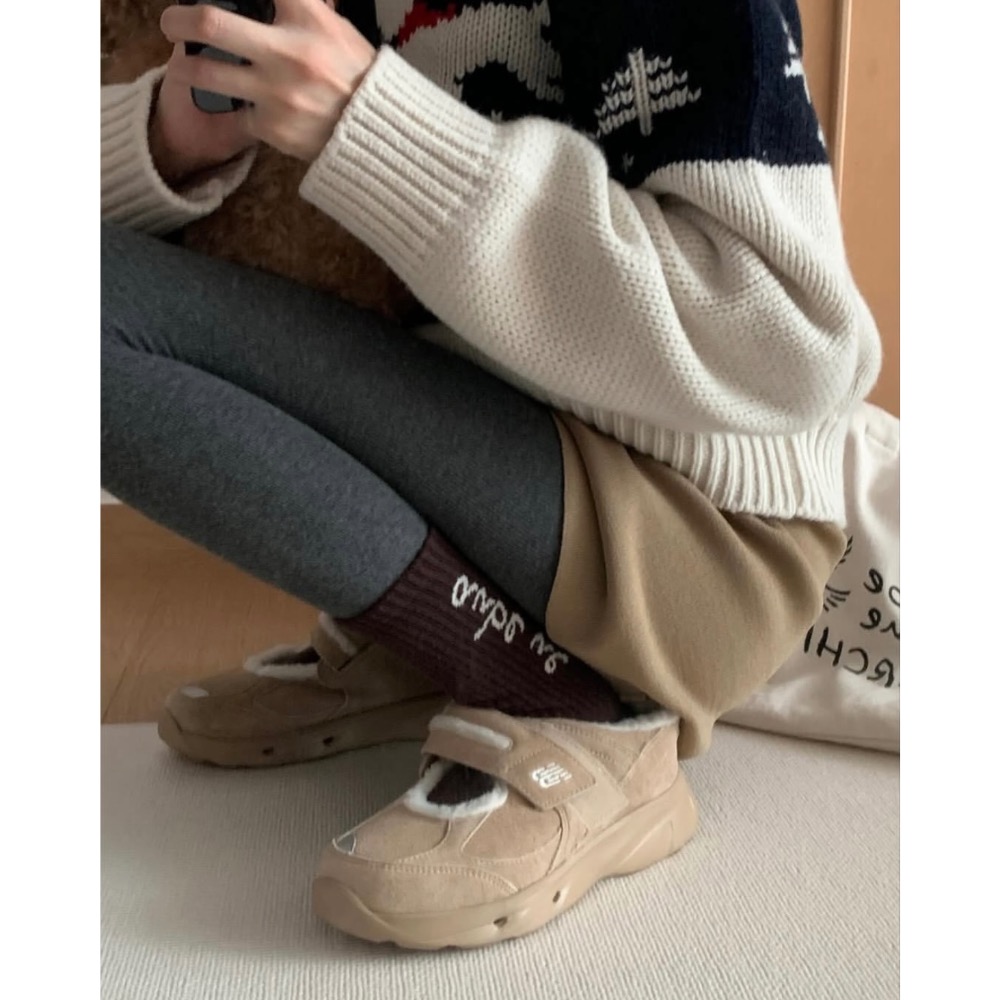 【BKS】金冬天同款 NEW BALANCE Breeze 冬季毛絨 瑪莉珍鞋/復古/韓國代購/SD2205-細節圖3