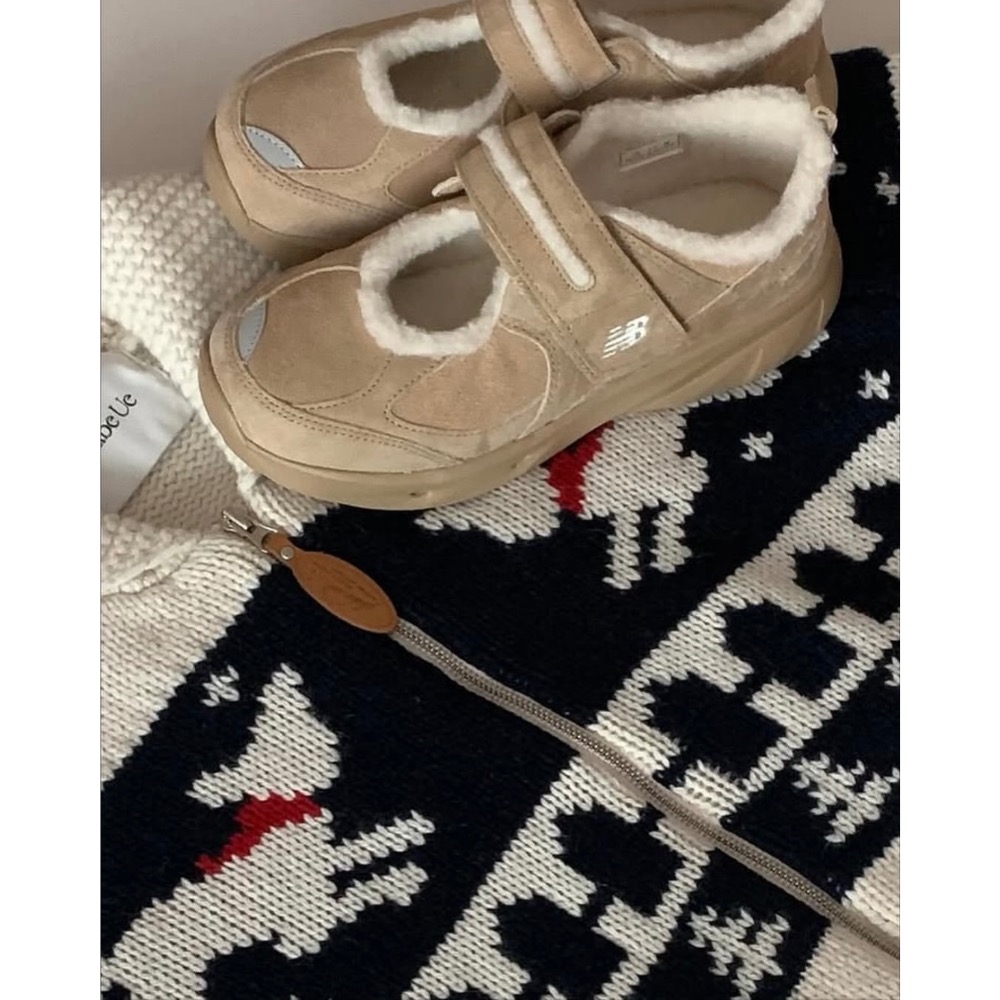 【BKS】金冬天同款 NEW BALANCE Breeze 冬季毛絨 瑪莉珍鞋/復古/韓國代購/SD2205-細節圖5