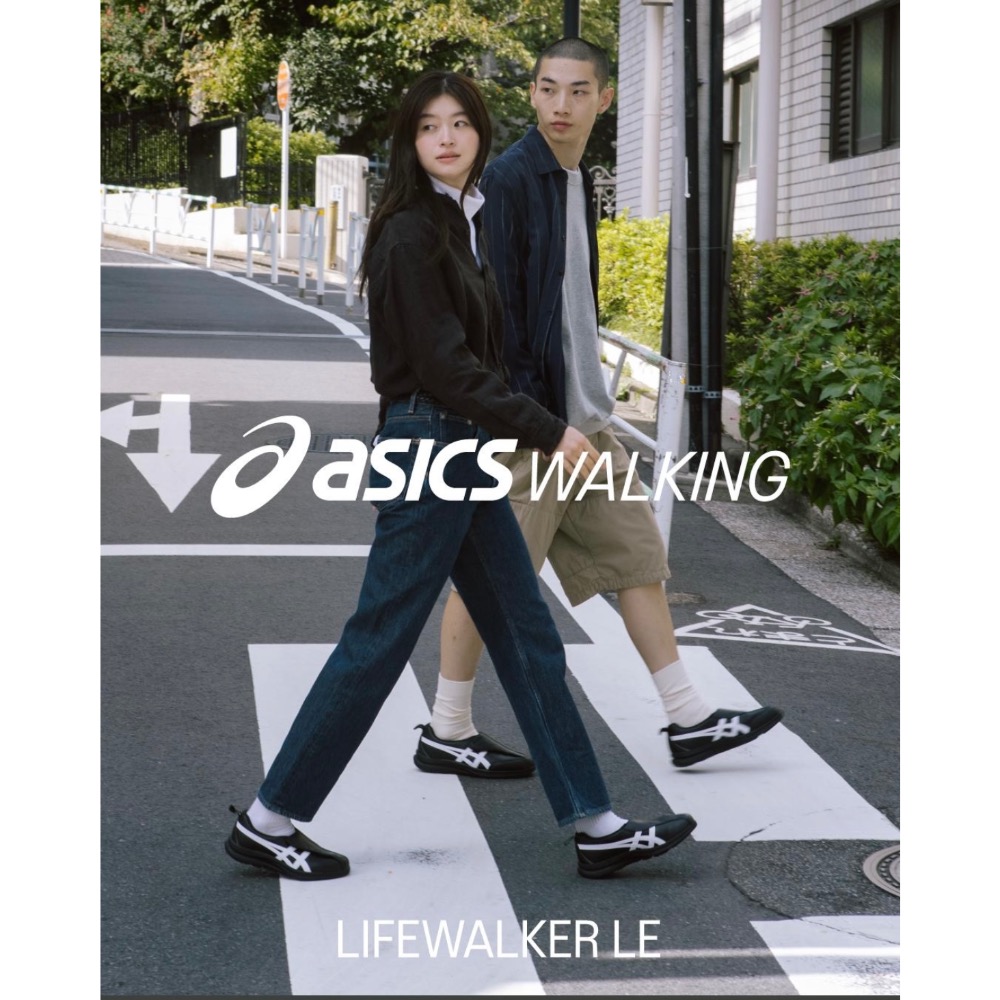 【BKS】ASICS LIFEWALER SE 皮革 健走鞋 黑白/日本代購-細節圖2