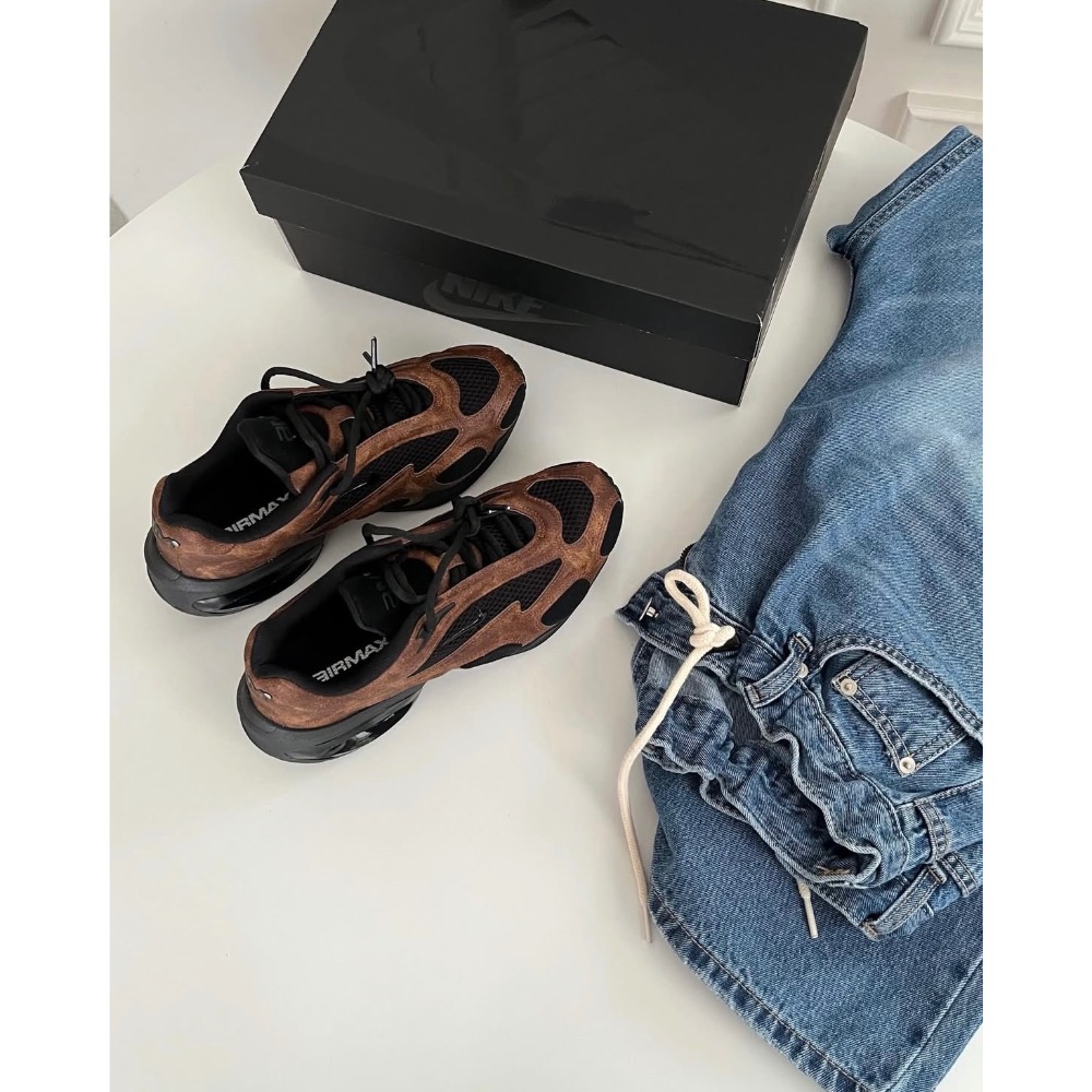 【BKS】NIKE AIR MAX MUSE 棕色 劉知珉同款 氣墊 厚底運動休閒鞋/國外代購/HQ1831-200-細節圖7