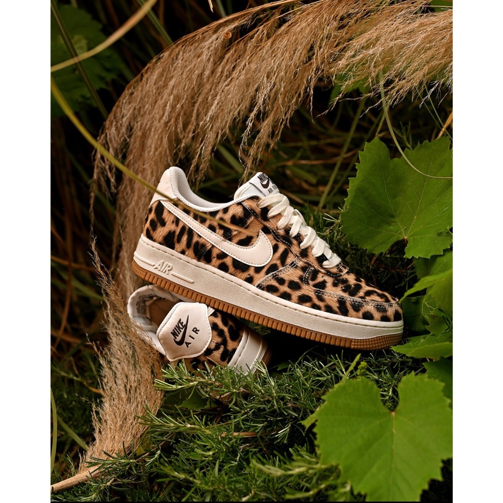 【BKS】Nike Air Force 1 Low Cheetah Print 豹紋 棕黑色 女款 IB7695-200-細節圖3