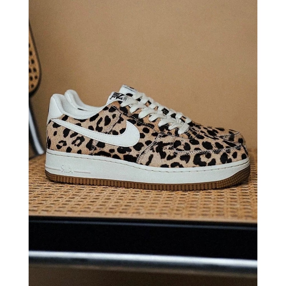 【BKS】Nike Air Force 1 Low Cheetah Print 豹紋 棕黑色 女款 IB7695-200-細節圖5