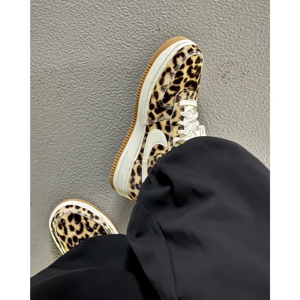 【BKS】Nike Air Force 1 Low Cheetah Print 豹紋 棕黑色 女款 IB7695-200-細節圖6