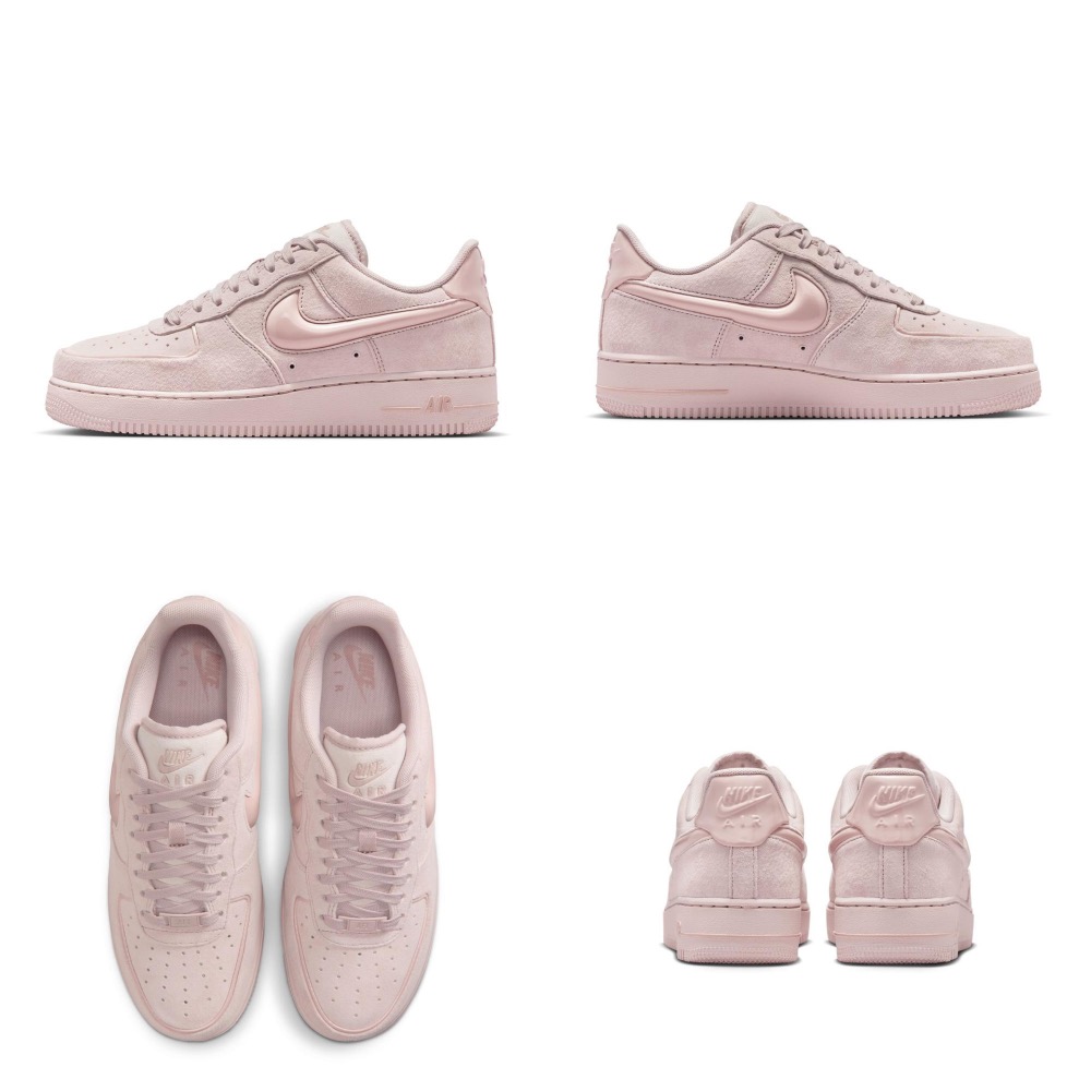 【BKS】NIKE AIR FORCE 1 櫻花粉 絲絨麂皮鞋面/果凍勾勾/女款/國外代購/HV4406-601-規格圖3