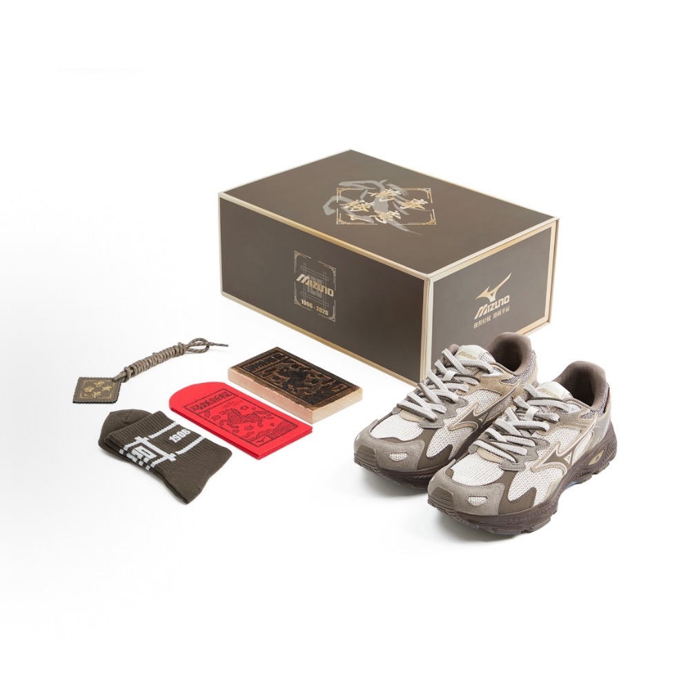 【BKS】MIZUNO RACER S CNY 年輪棕/120週年&馬年限定款/復古/棕色/運動休閒鞋/國外代購-規格圖10