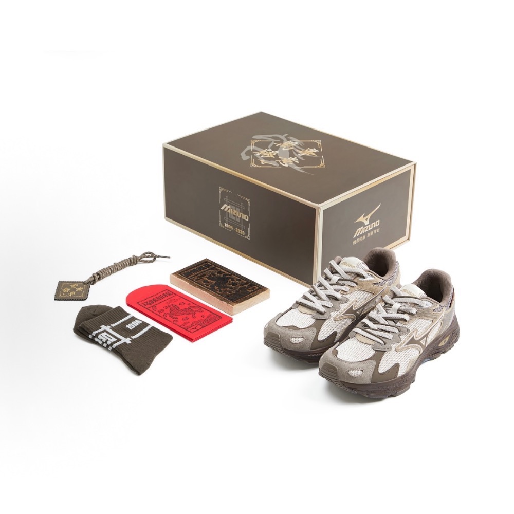 【BKS】MIZUNO RACER S CNY 年輪棕/120週年&馬年限定款/復古/棕色/運動休閒鞋/國外代購-規格圖10