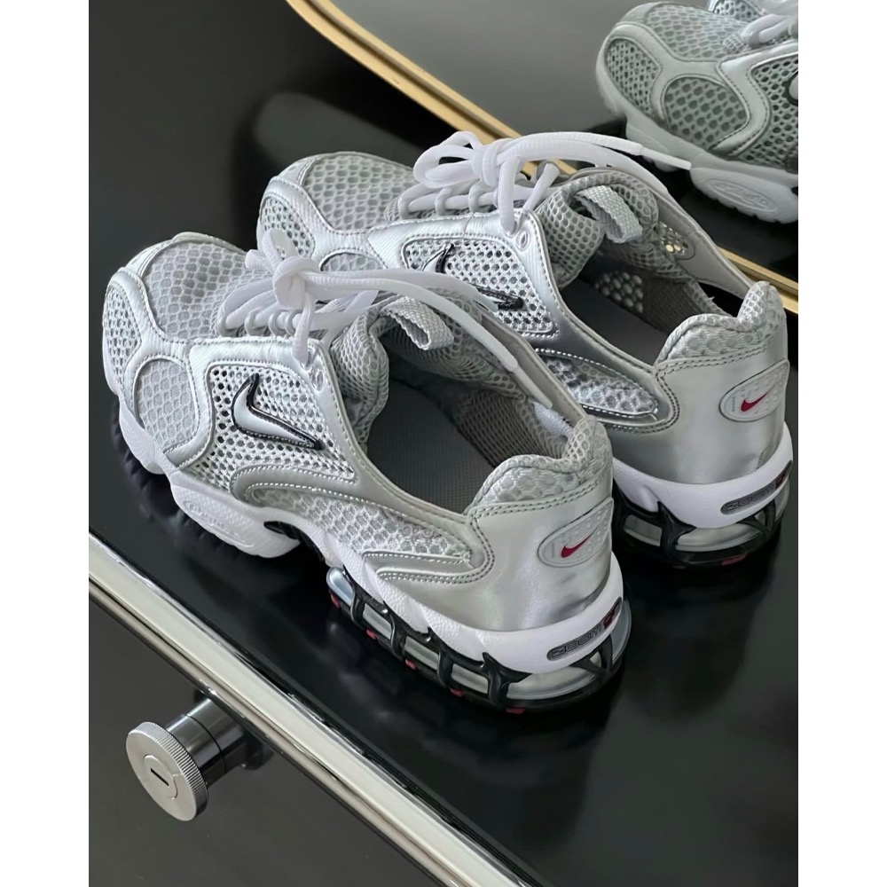 【BKS】Nike Air Zoom Spiridon Cage 2 科技銀/氣墊休閒運動鞋/國外代購/CJ1288-細節圖4
