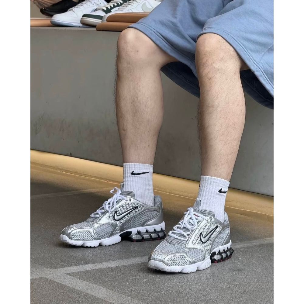 【BKS】Nike Air Zoom Spiridon Cage 2 科技銀/氣墊休閒運動鞋/國外代購/CJ1288-細節圖5