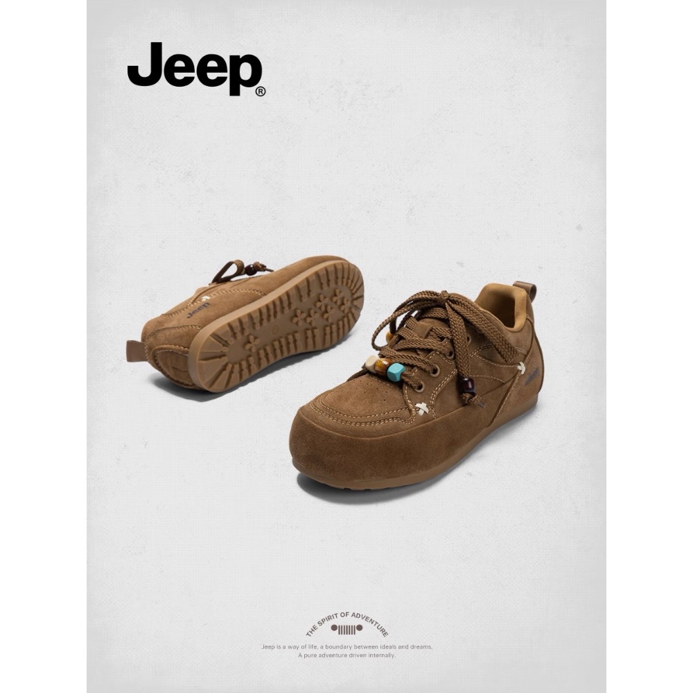 【BKS】JEEP 吉普 復古 圓頭袋鼠鞋/絨面革/女鞋/國外代購-細節圖2