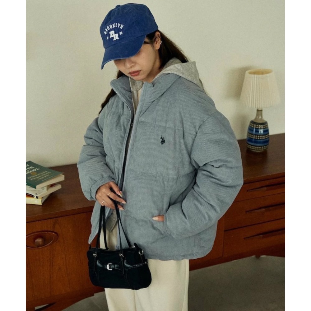 【BKS】日本🇯🇵U.S. POLO ASSN. X PUBLUX 復古燈芯絨 刺繡 厚外套 夾克/日本代購-細節圖2