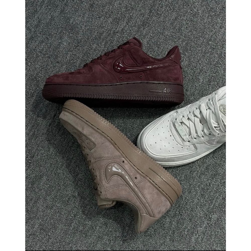 【BKS】NIKE AIR FORCE 1 絲絨麂皮鞋面/果凍勾勾/女款/國外代購/HV4406-細節圖2