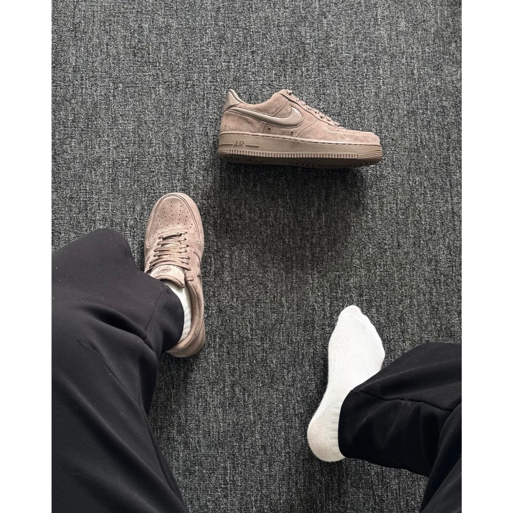 【BKS】NIKE AIR FORCE 1 絲絨麂皮鞋面/果凍勾勾/女款/國外代購/HV4406-細節圖4