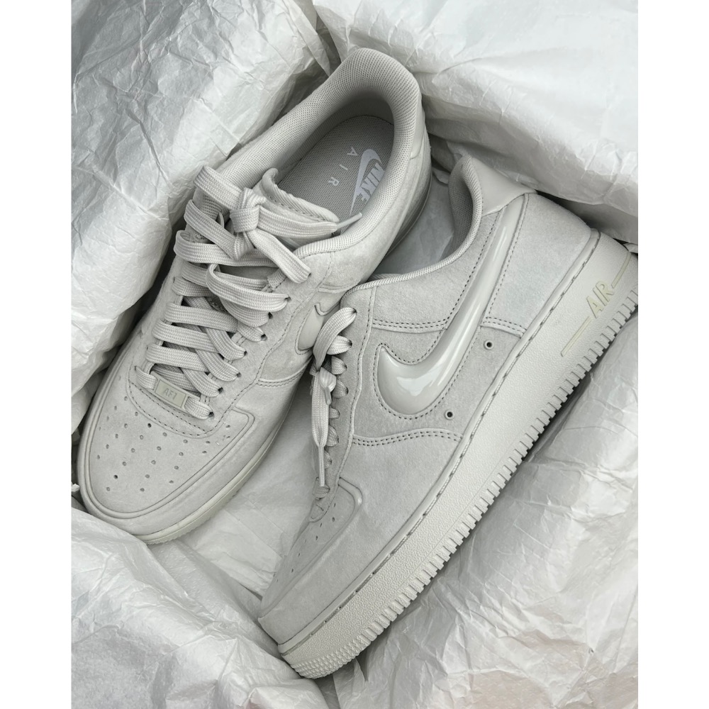 【BKS】NIKE AIR FORCE 1 絲絨麂皮鞋面/果凍勾勾/女款/國外代購/HV4406-細節圖5