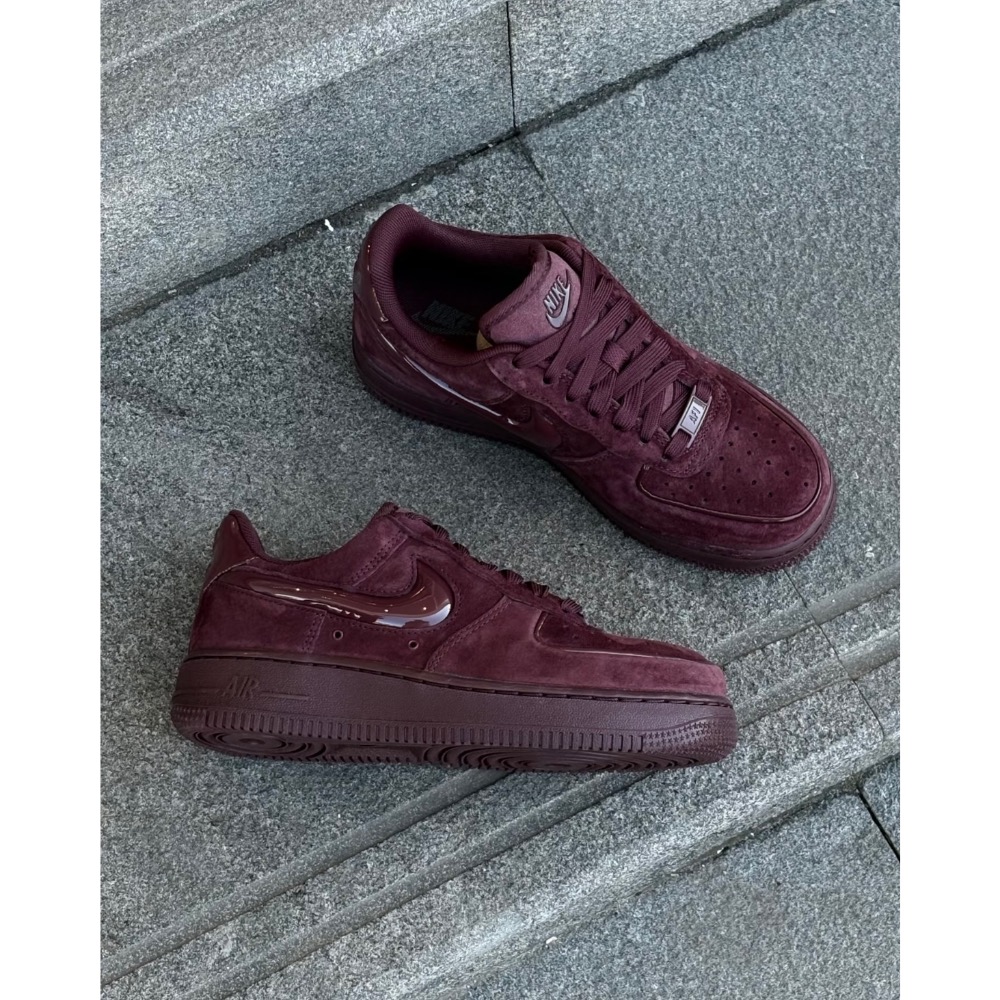【BKS】NIKE AIR FORCE 1 絲絨麂皮鞋面/果凍勾勾/女款/國外代購/HV4406-細節圖6