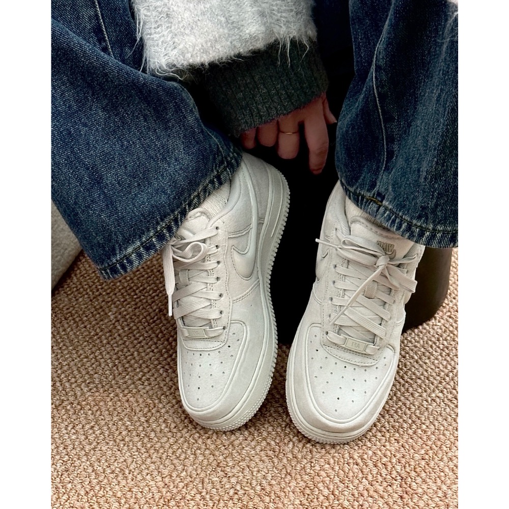 【BKS】NIKE AIR FORCE 1 絲絨麂皮鞋面/果凍勾勾/女款/國外代購/HV4406-細節圖9