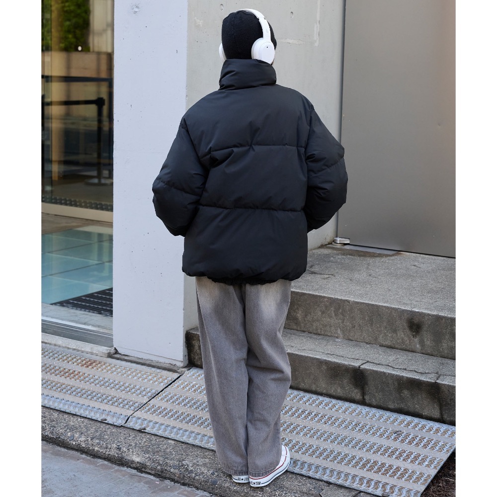 【BKS】日本限定🇯🇵 Converse刺繡立領羽絨外套/厚外套/防潑水/機能性/保暖/日本代購-細節圖4