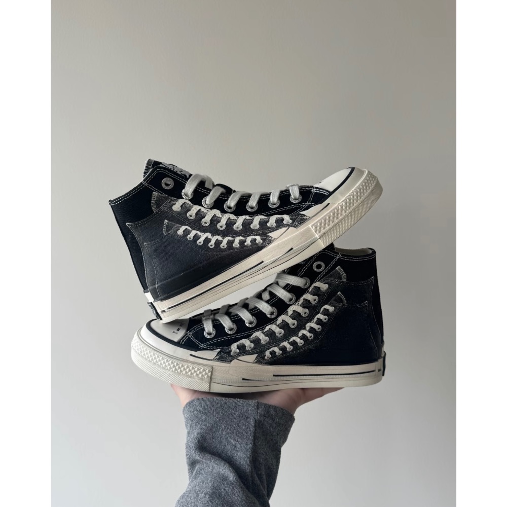 【BKS】BBIMP 美式復古 幻影硫化 防潑水 帆布鞋/多層次/解構風/國外代購-細節圖3