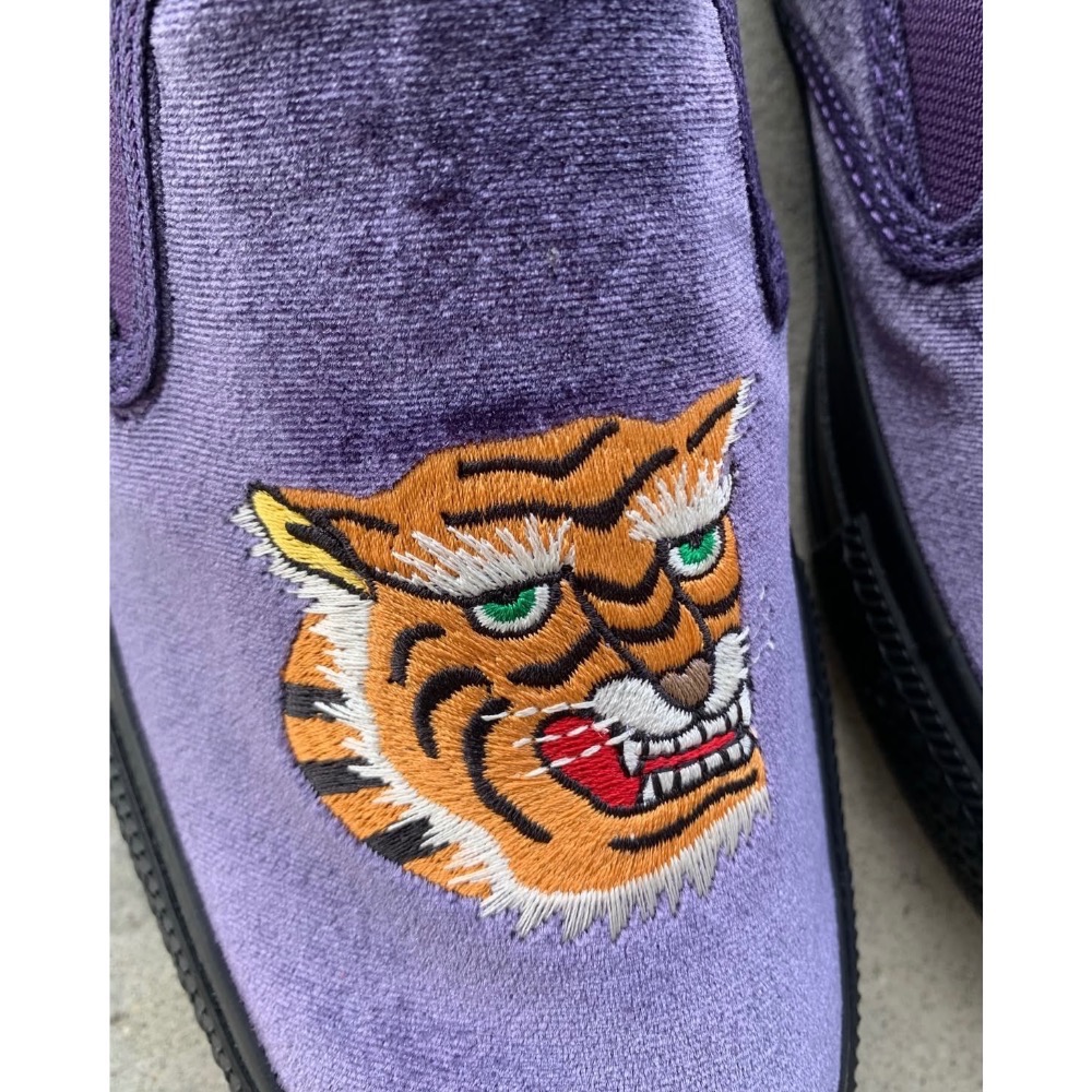 【BKS】CONVERSE ALL STAR KUNGFU SLIP-ON 老虎刺繡/天鵝絨/懶人鞋/功夫/日本代購-細節圖4